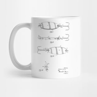 Fishing Lure Vintage Patent Hand Drawing Mug